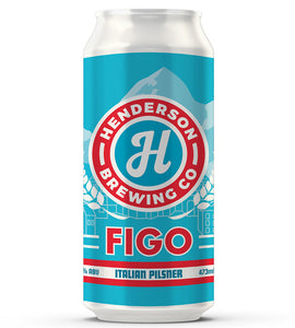 Henderson's FIGO Italian Pilsner 473 ml can