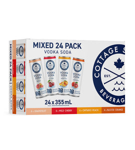 Cottage Springs Vodka Soda Mixed 24 Pack 24 x 355 ml can