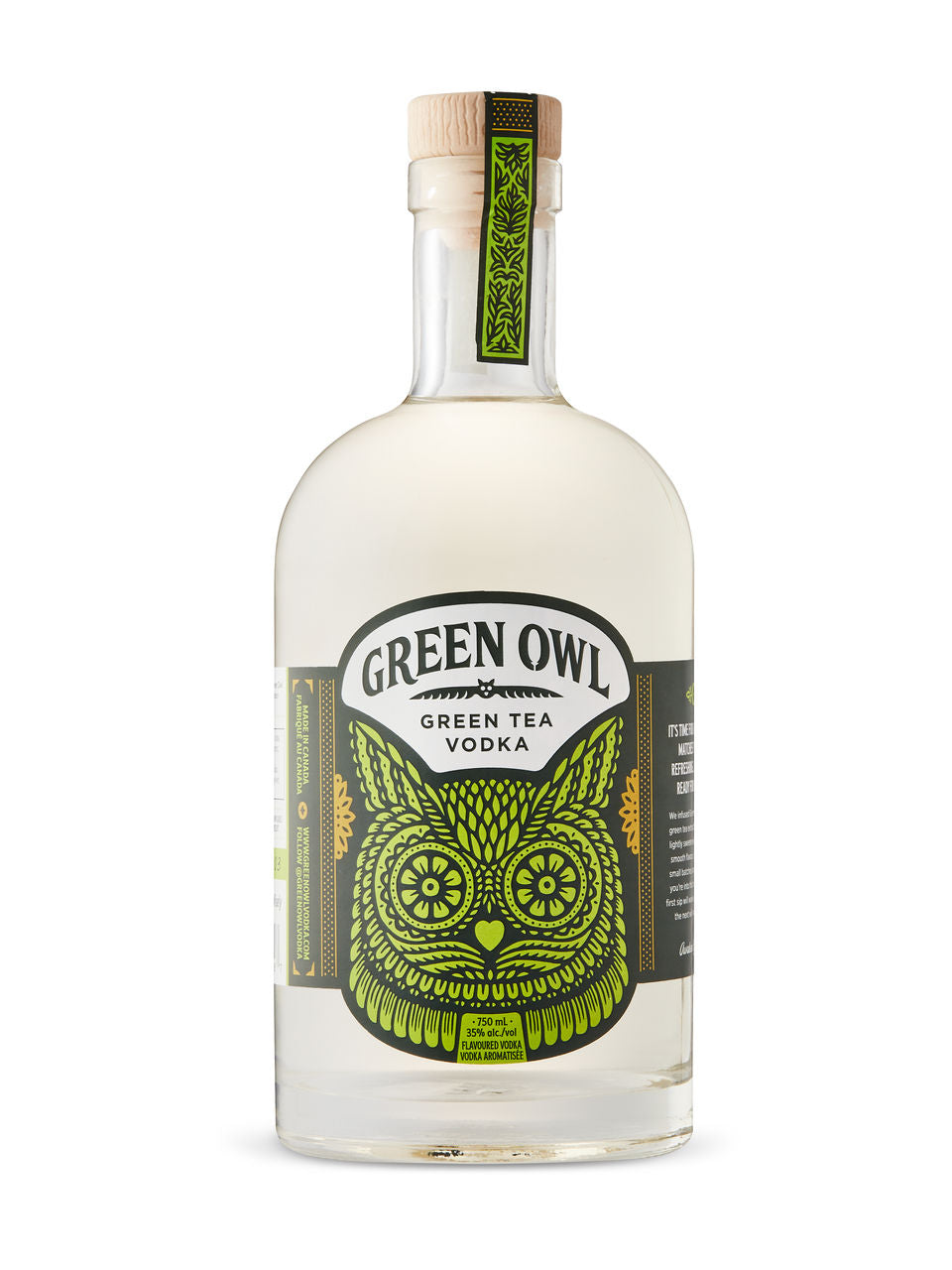 Green Owl Vodka 750 ml bottle