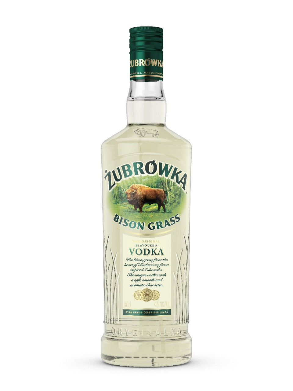 Zubrowka Bison Vodka 750 mL bottle