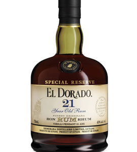 El Dorado 21 Year Old Rum 750 mL bottle