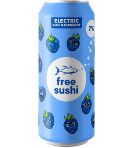 free sushi Electric Blue Raspberry 473 ml can