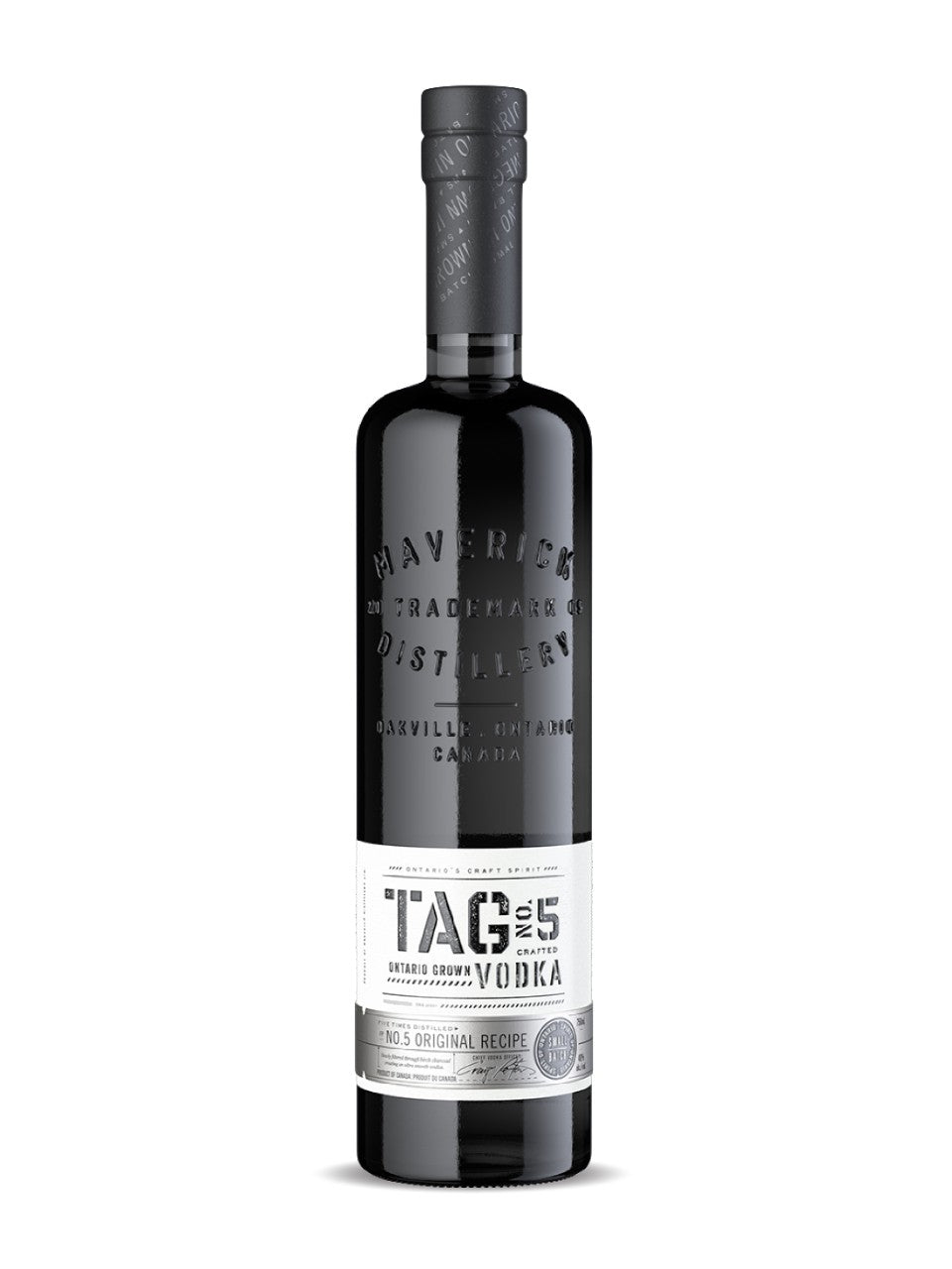 Tag No. 5 Vodka 750 mL bottle