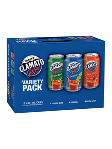 Mott's Clamato Caesar Variety Pack 12 x 341 ml can
