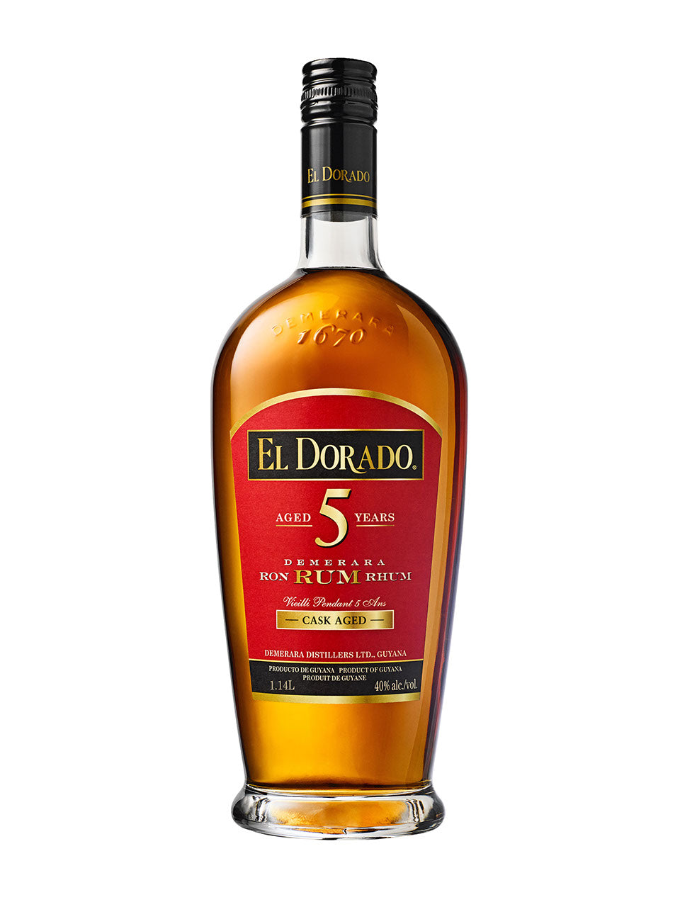 El Dorado 5 Year Old Rum 1140 mL bottle