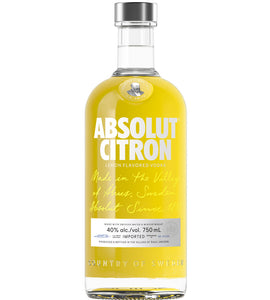 Absolut Citron Vodka  750 mL bottle