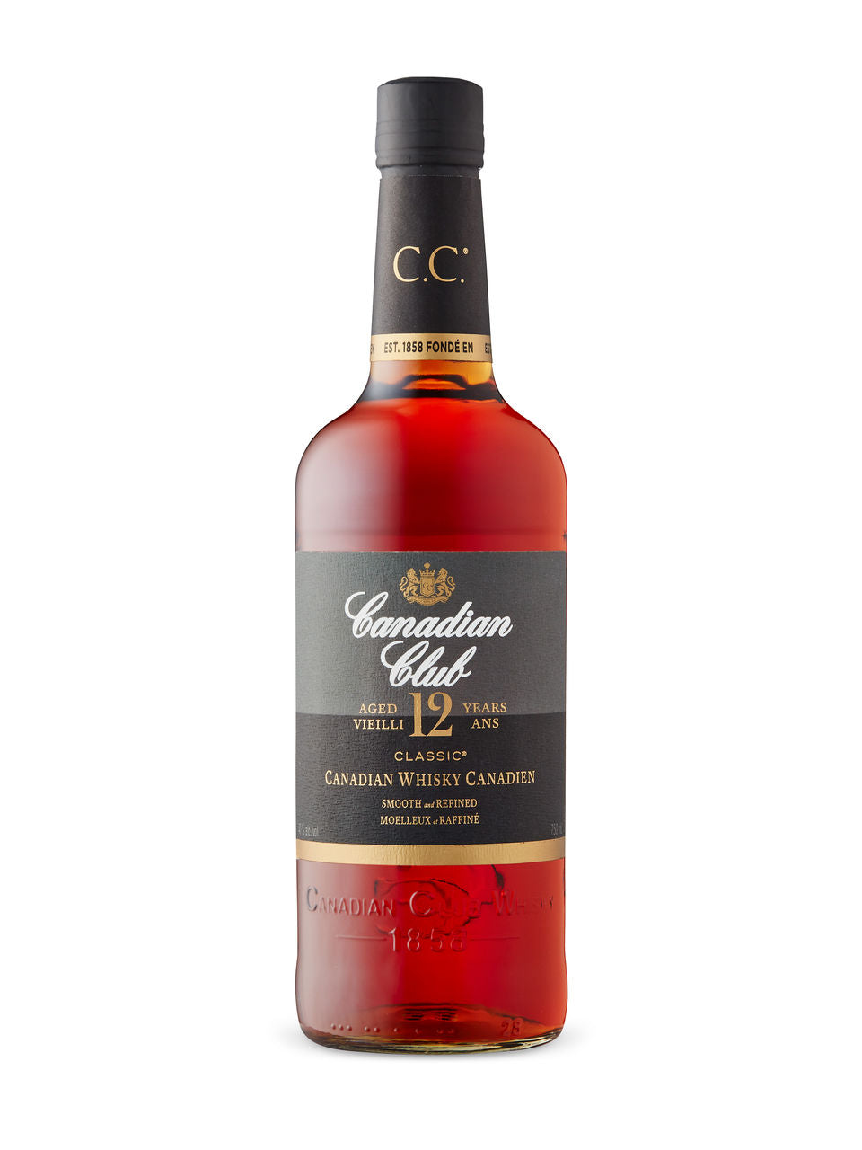 Canadian Club Classic 12 Year Old 750 mL bottle
