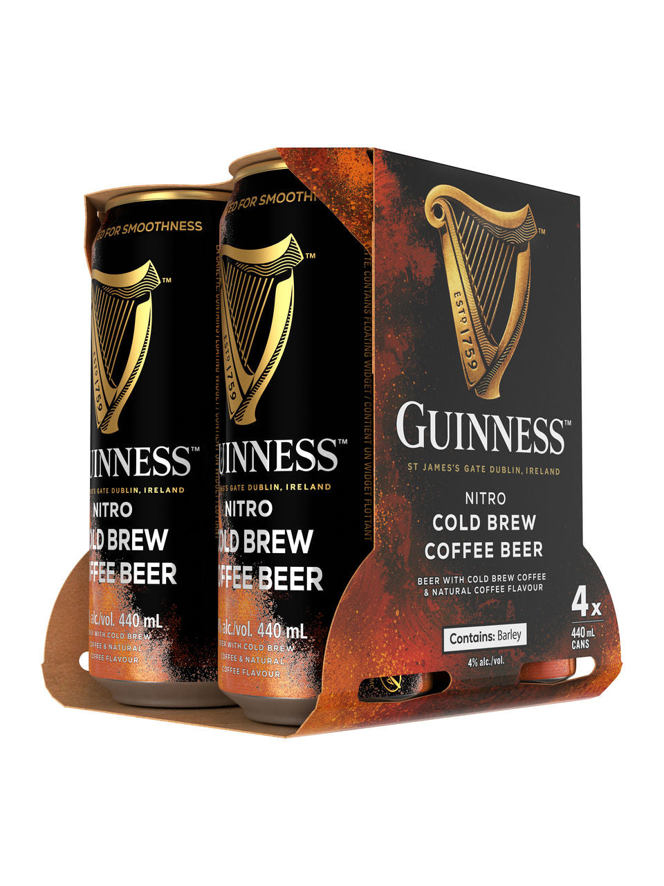 Guinness Nitro Cold Brew Coffee Beer 4 x 440 ml can