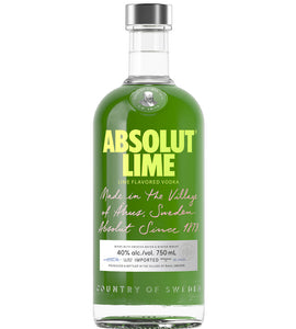 Absolut Lime Vodka 750 mL bottle