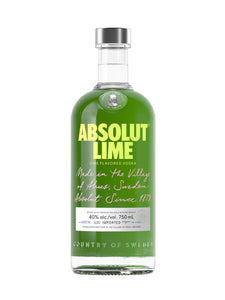 Absolut Lime Vodka 750 mL bottle