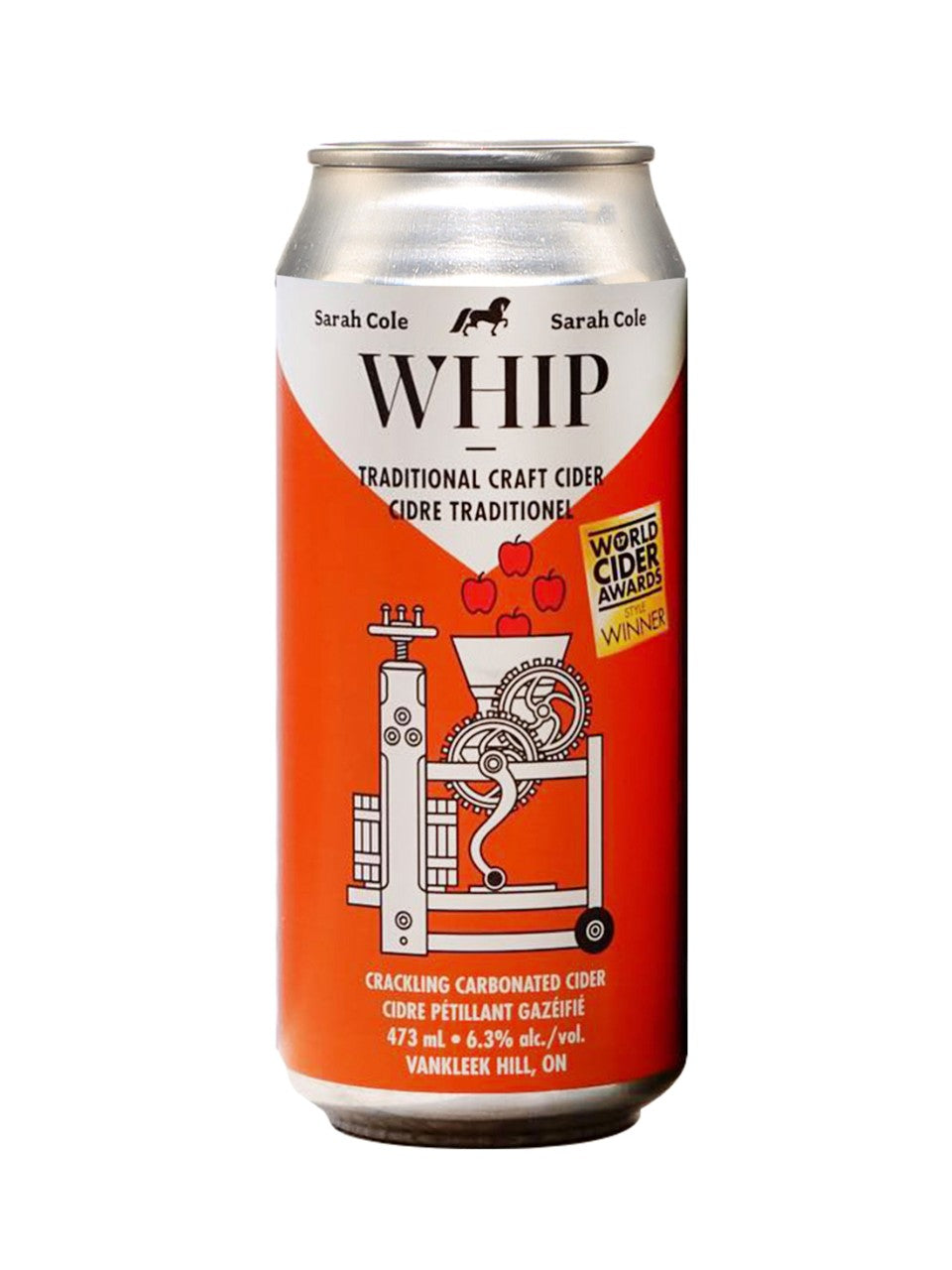 Sarah Cole Whip Cider 473 mL can