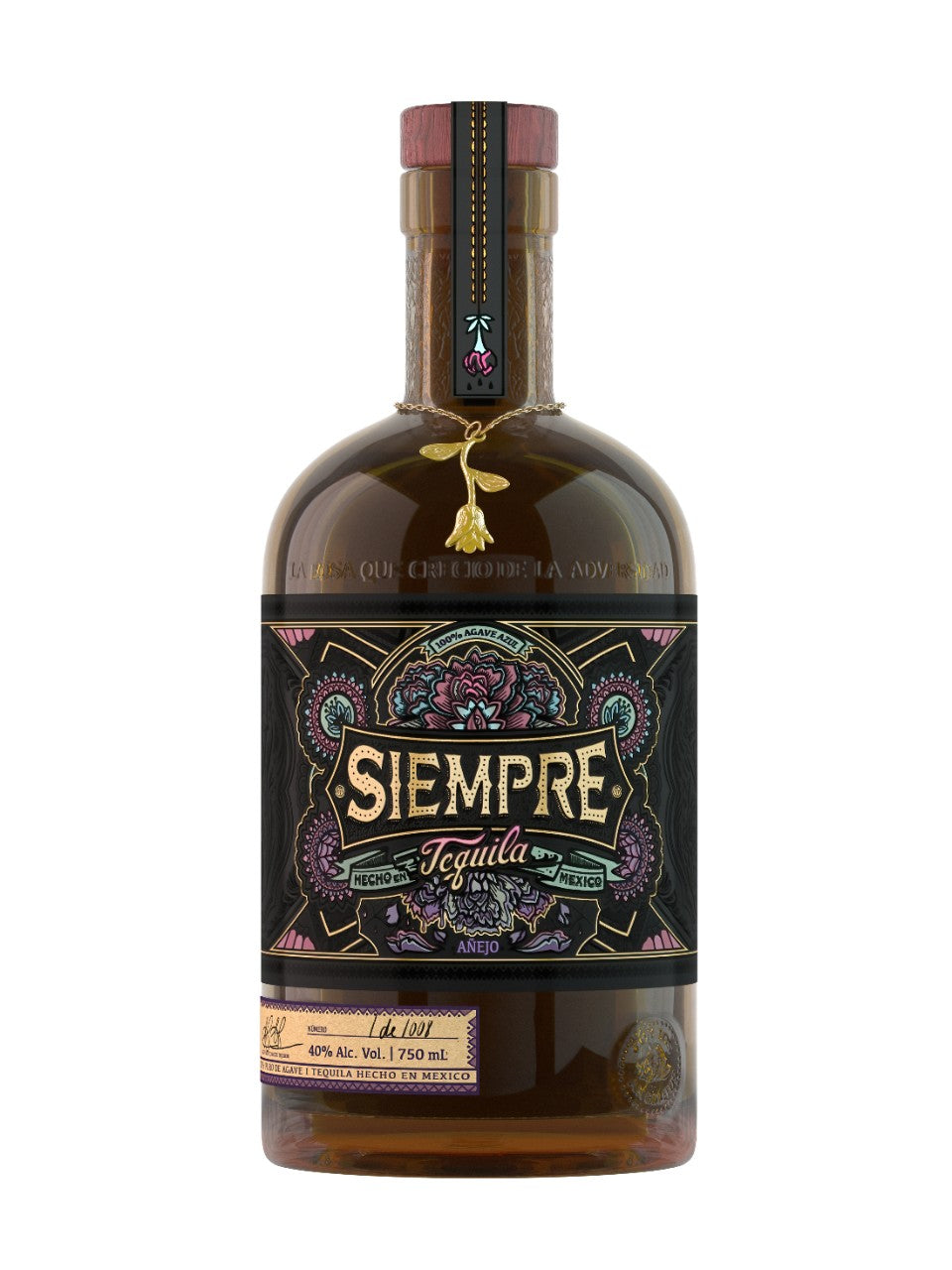 Siempre Tequila Anejo 750 mL bottle