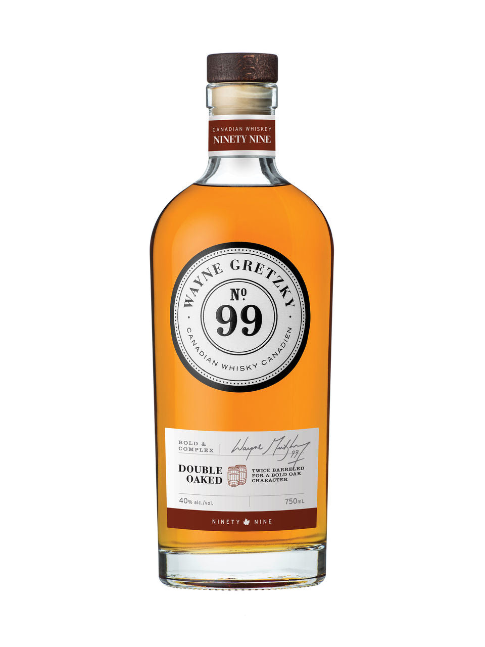 Wayne Gretzky Double Barrel Oaked Whisky 750 ml bottle