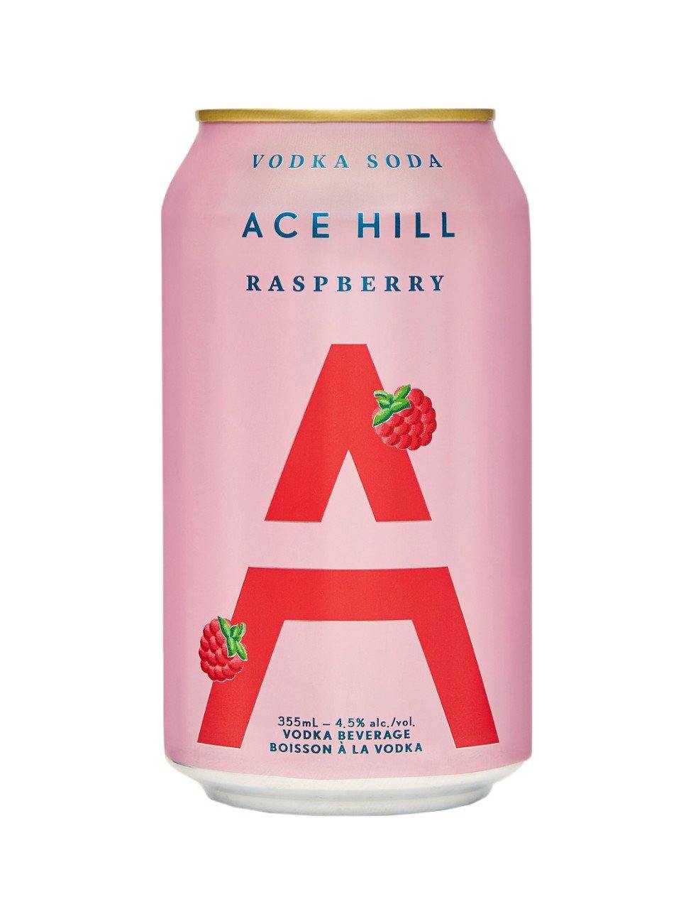 Ace Hill Raspberry Vodka Soda 355 mL can - Speedy Booze