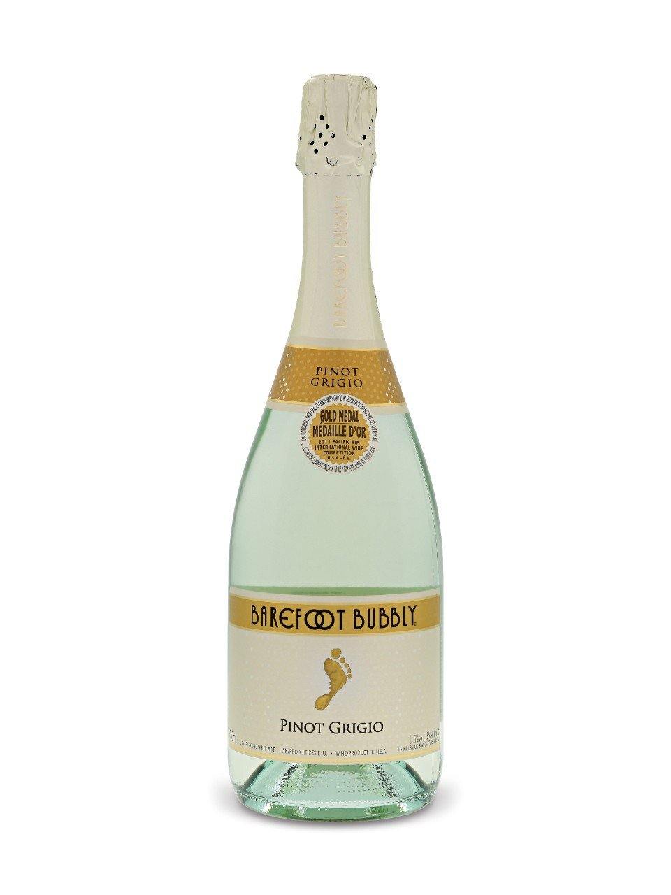 Barefoot Bubbly Pinot Grigio Sparkling 750 mL bottle - Speedy Booze