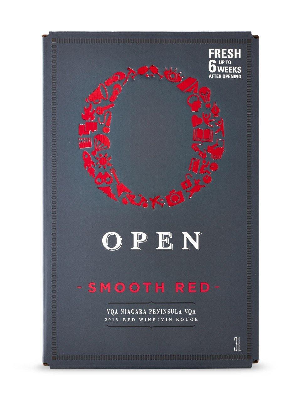 Open Smooth Red VQA Blend  3000 mL bagnbox - Speedy Booze