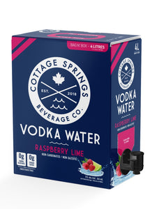 Cottage Springs Raspberry Lime Vodka Water bag in box 4000 mL tetra