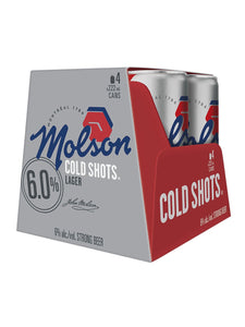 Molson Cold Shots 6.0  4 x 222 mL can