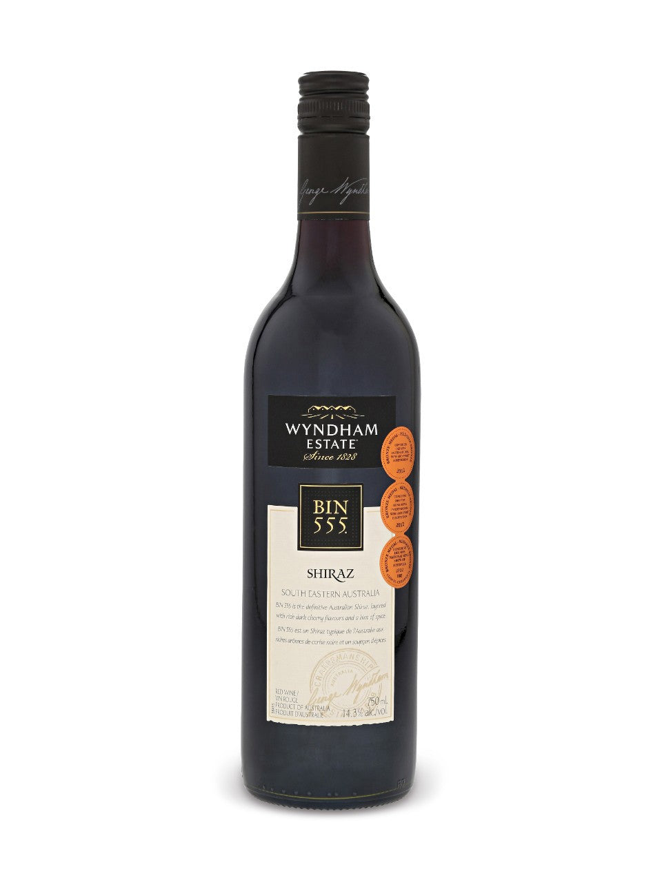 Wyndham Estate Bin 555 Shiraz 750 ml bottle