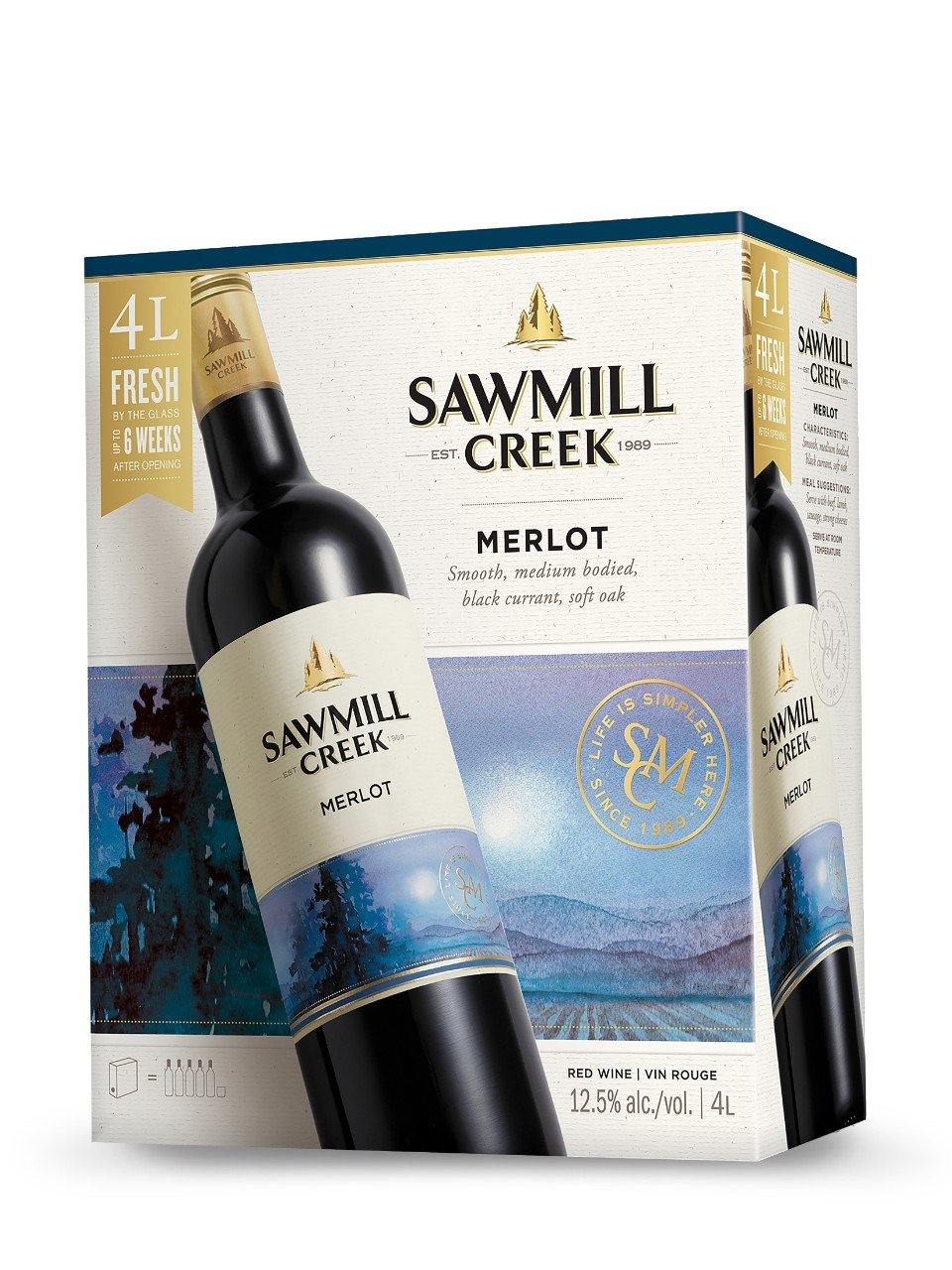Sawmill Creek Merlot 4000 mL bagnbox - Speedy Booze