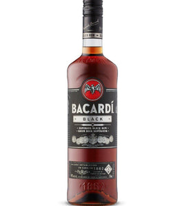 Bacardi Black Rum 750 mL bottle