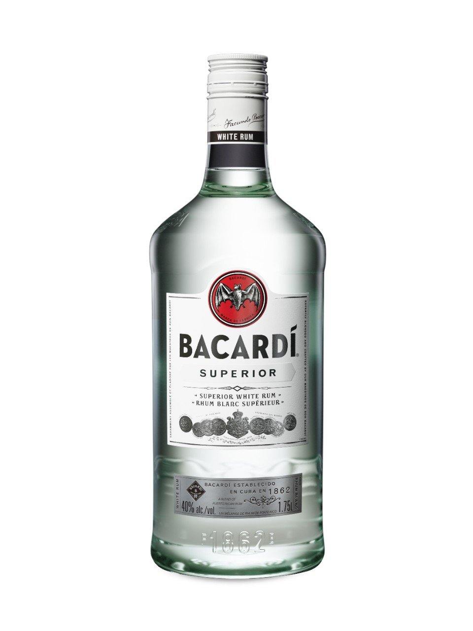 Bacardi Superior White Rum (PET) 1750 mL bottle - Speedy Booze