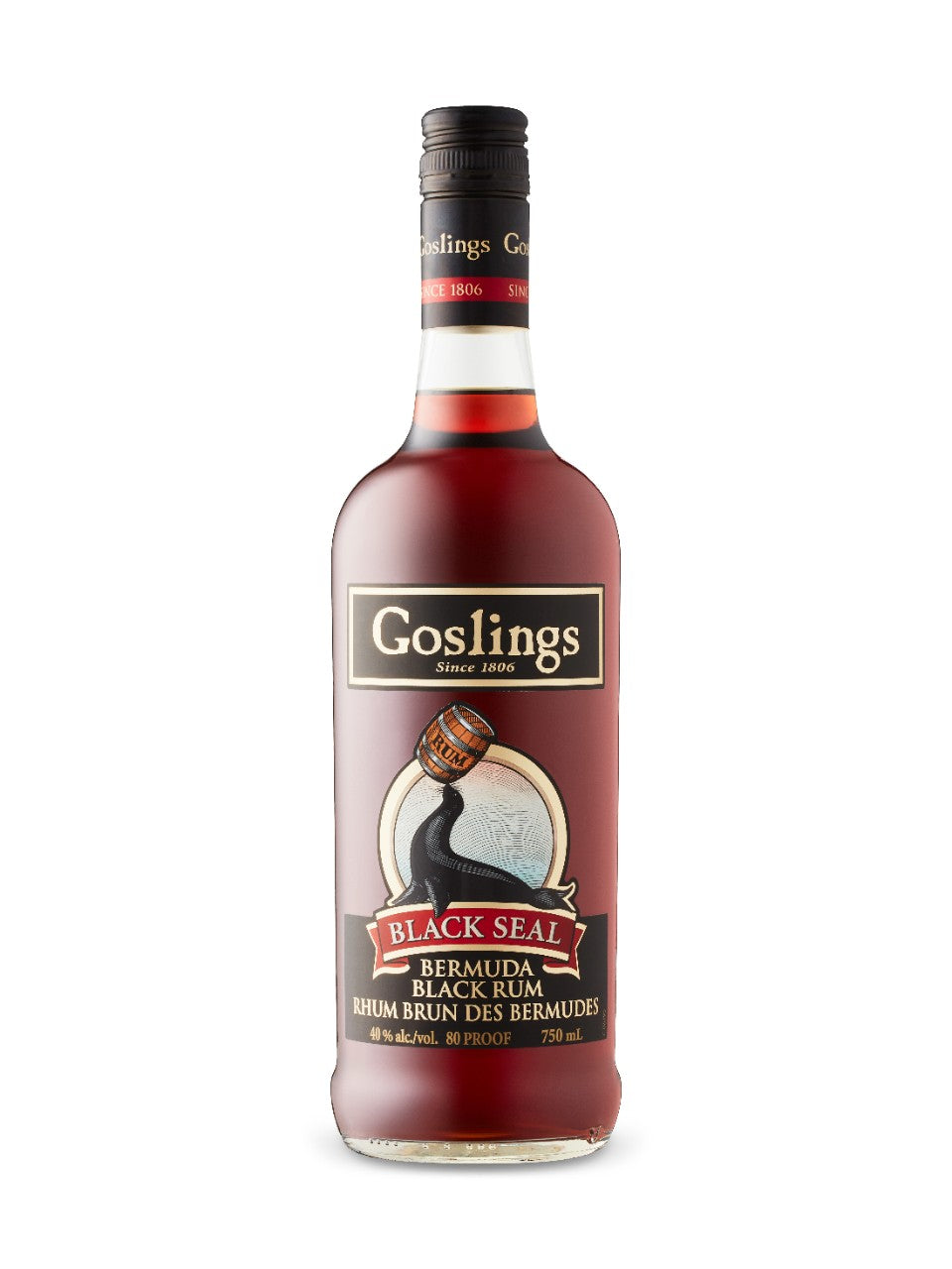 Gosling's Bermuda Black Seal Rum 750 mL bottle