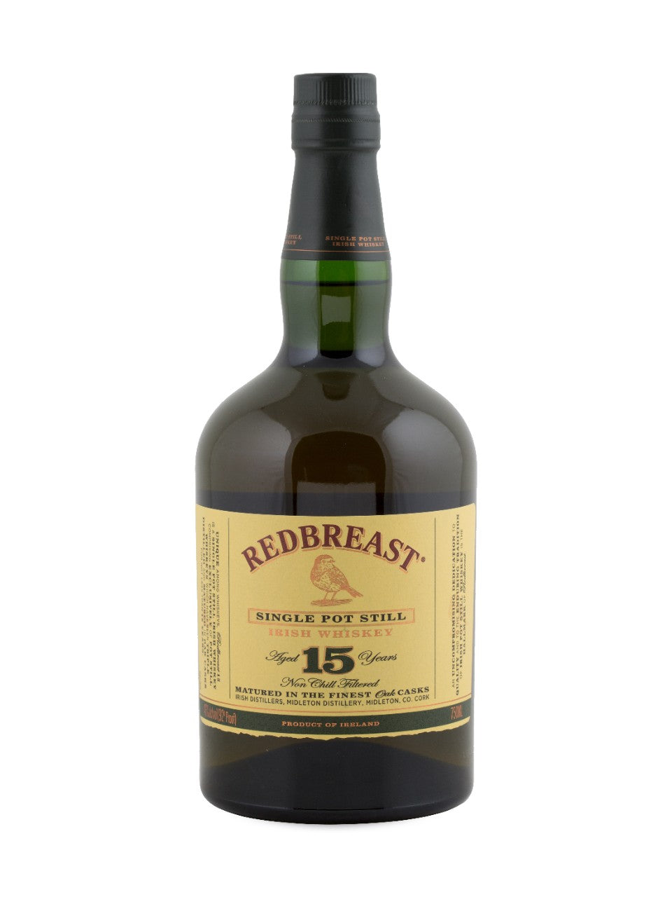 Redbreast 15 Year Old Irish Whiskey 750 ml bottle