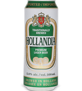 Hollandia Lager Beer 500 mL can