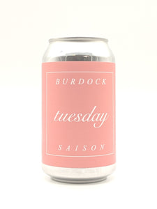 Burdock Brewery Tuesday Saison 355 ml can