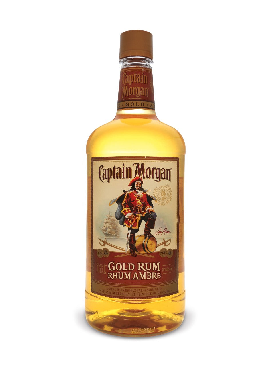 Captain Morgan Gold Rum (PET) 1750 mL bottle