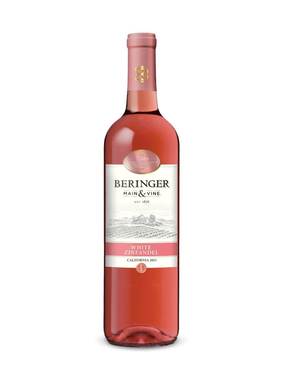 Beringer Main & Vine White Zinfandel Rosé  750 mL bottle - Speedy Booze