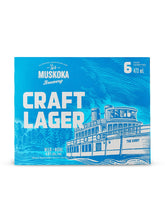 Load image into Gallery viewer, Muskoka Brewery Craft Lager 6 x 473 mL can

