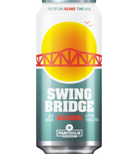 Manitoulin Brewing Swingbridge Blonde Ale 473 mL can