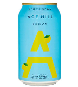 Ace Hill Lemon Vodka Soda 355 mL can