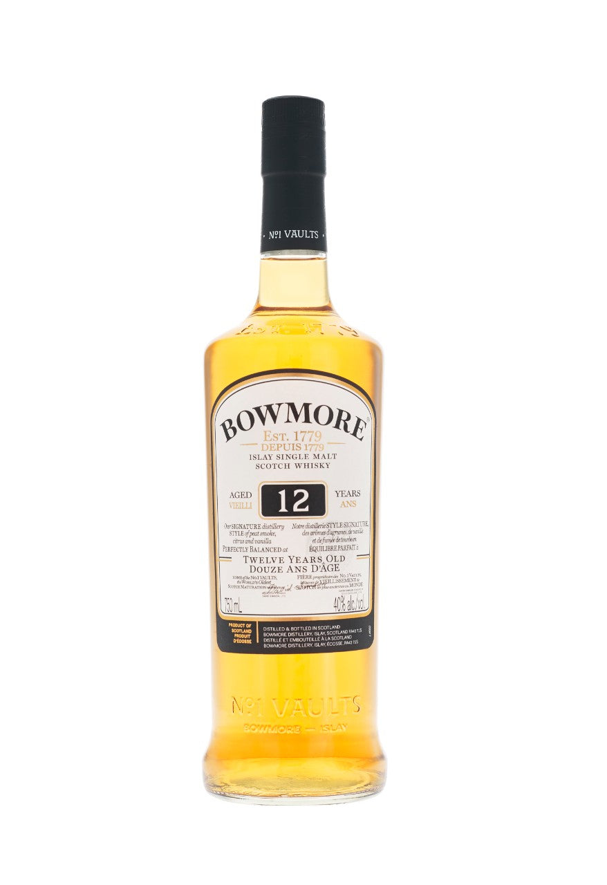 Bowmore 12 Year Old Islay Single Malt Scotch Whisky 750 mL bottle