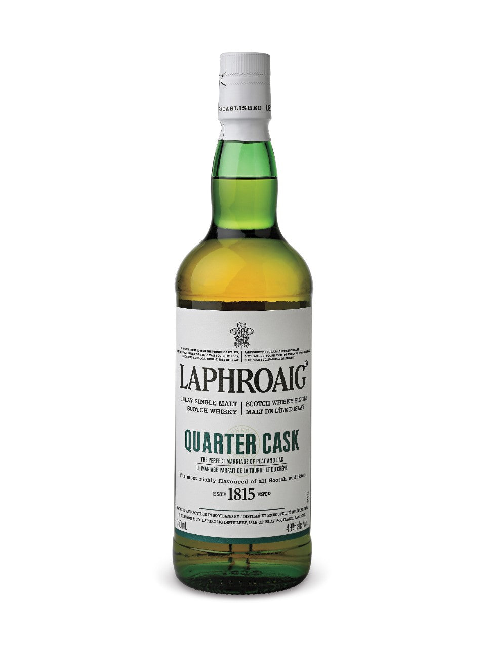 Laphroaig Quarter Cask Islay Single Malt Scotch Whisky 750 ml bottle