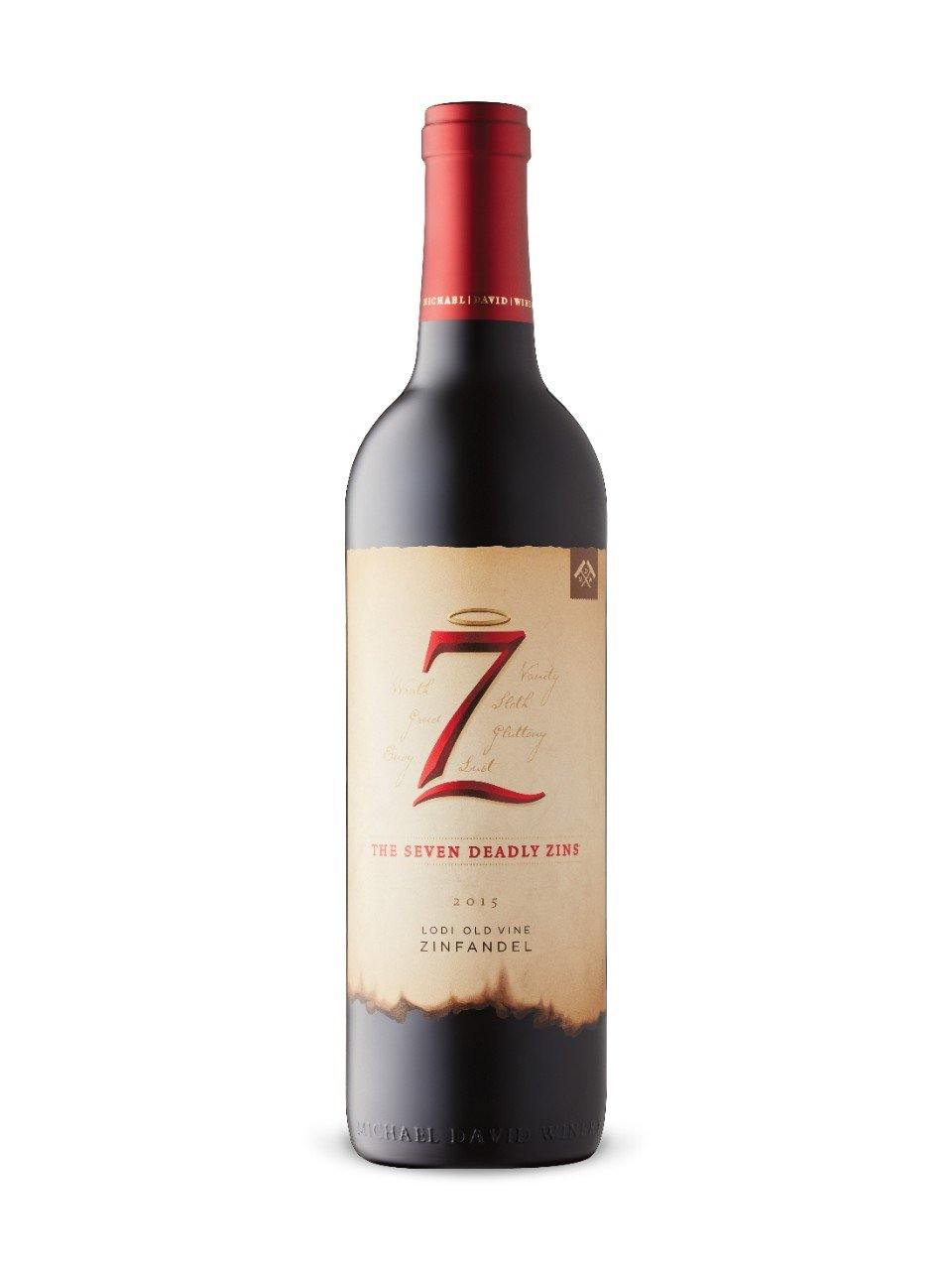 7 Deadly Zins Old Vine Zinfandel 750 mL bottle - Vintage - Speedy Booze