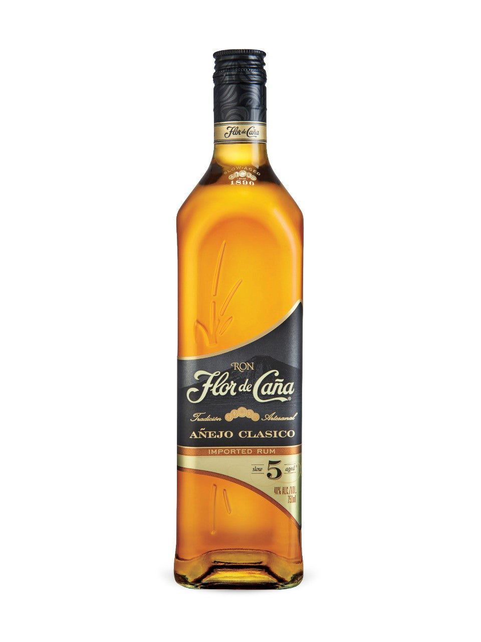 Flor de Caña 5 Year Rum (Añejo Clásico) 750 mL bottle