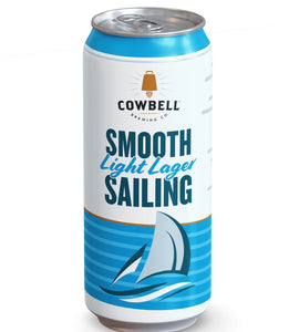 Cowbell Brewing Co. Smooth Sailing Light Lager 473 mL can