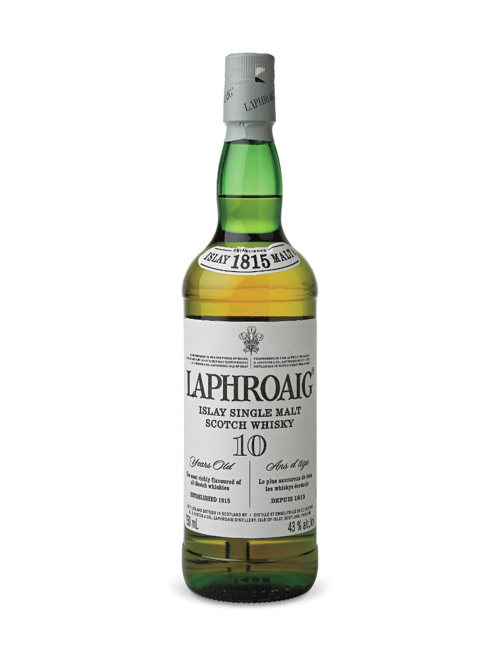 Laphroaig 10 Year Old Islay Single Malt Scotch Whisky 750 mL bottle