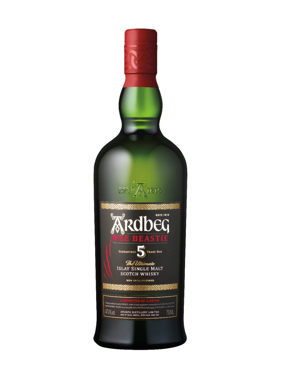 Ardbeg Wee Beastie 5 Year Old Whisky 750 mL bottle