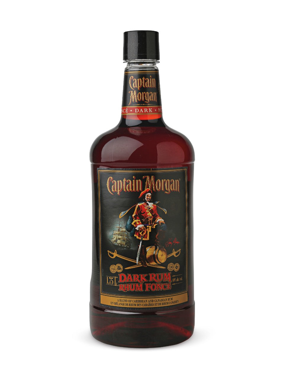 Captain Morgan Dark Rum (PET) 1750 mL bottle
