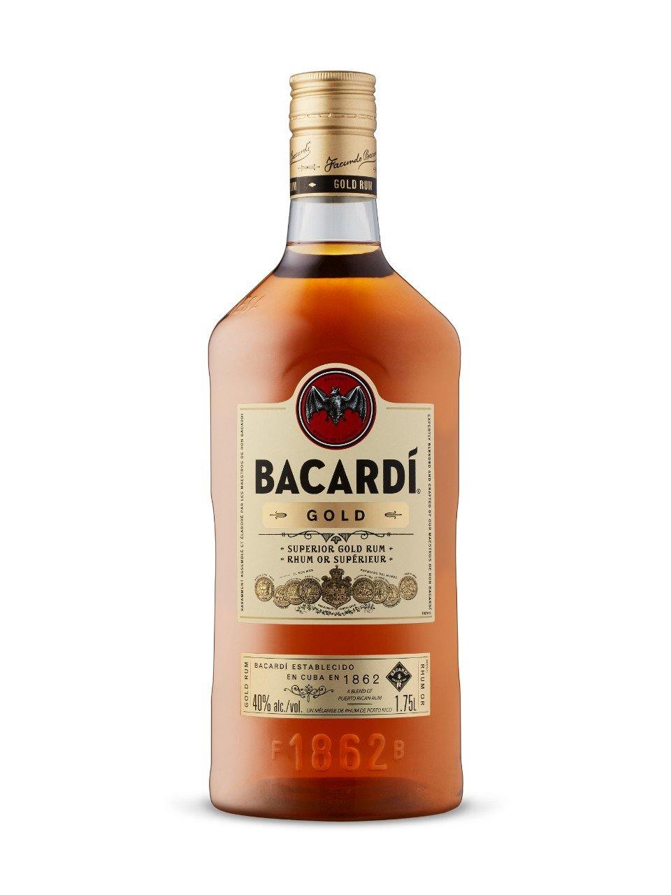 Bacardi Gold Rum (PET) 1750 mL bottle - Speedy Booze