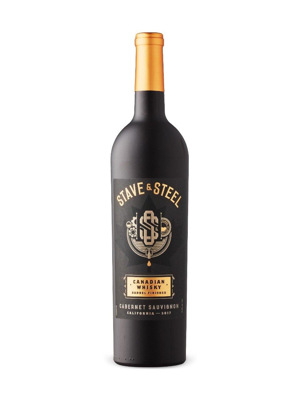 Stave & Steel Canadian Whisky Barrel Cabernet Sauvignon 750 mL bottle - Speedy Booze