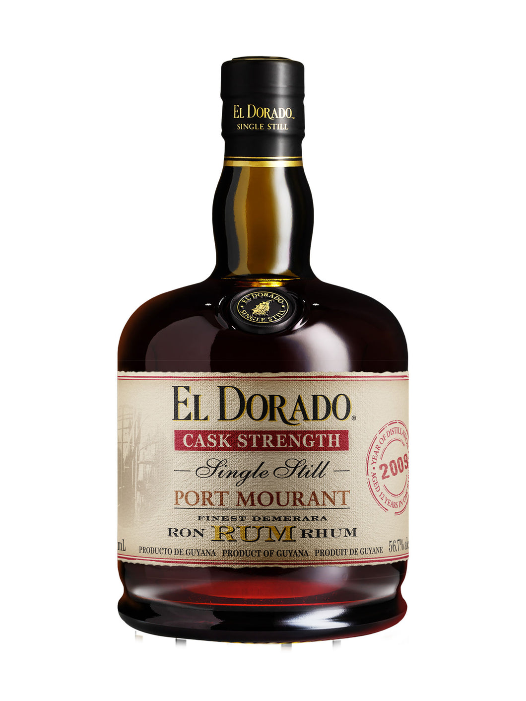 El Dorado Cask Strength Single Still Port Mourant 750 ml bottle